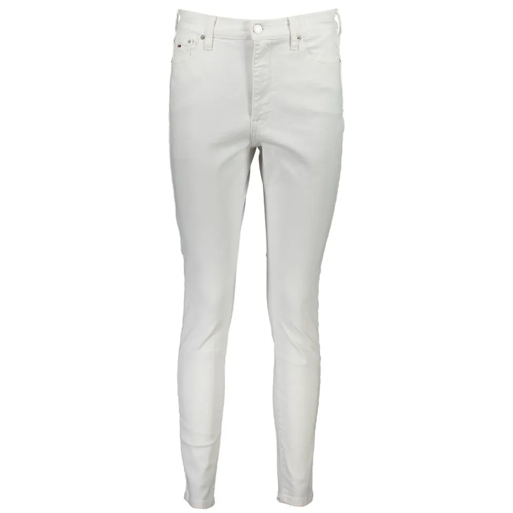 Tommy Hilfiger White Cotton Women Jeans
