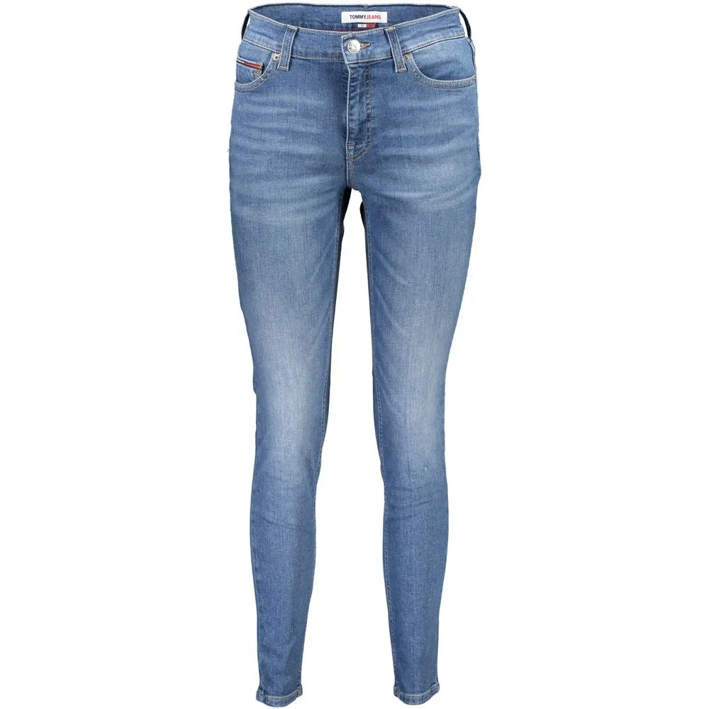Tommy Hilfiger Women's Light Blue Cotton Women's Skinny Jean