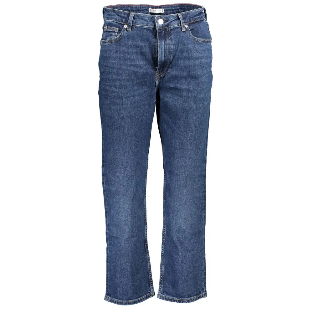 Tommy Hilfiger Women's Blue Cotton Jeans & Pant