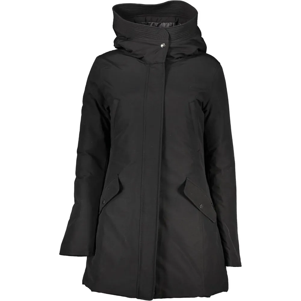 Woolrich Women's Black Cotton Jackets & Coat