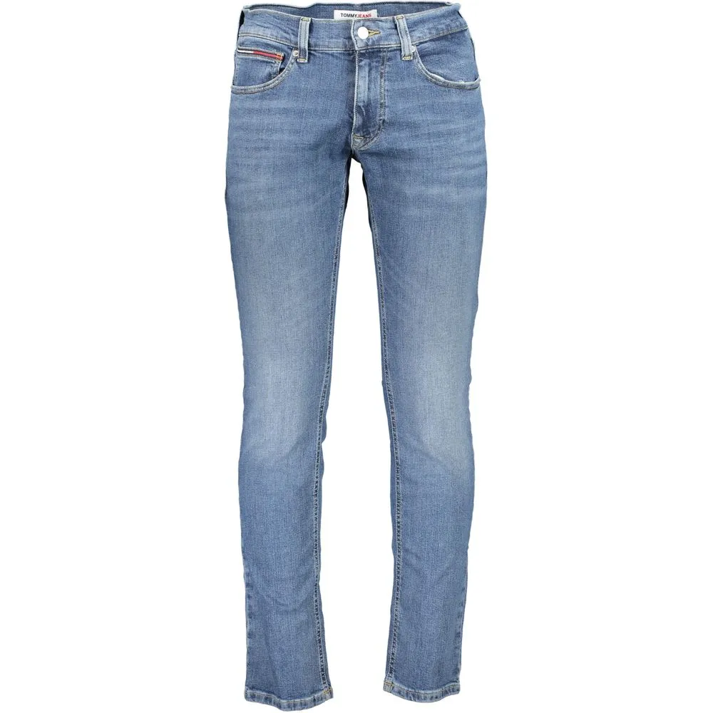 Tommy Hilfiger Men's Blue Cotton Jeans & Pant