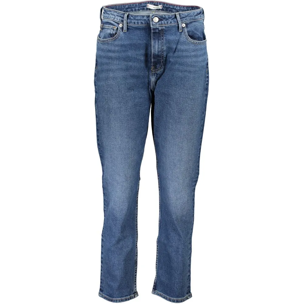 Tommy Hilfiger Women's Blue Cotton Jeans & Pant
