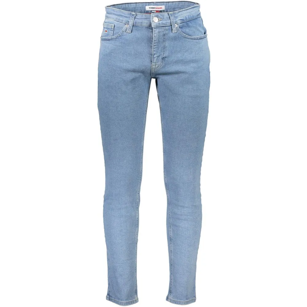 Tommy Hilfiger Men's Light Blue Cotton Jeans & Pant