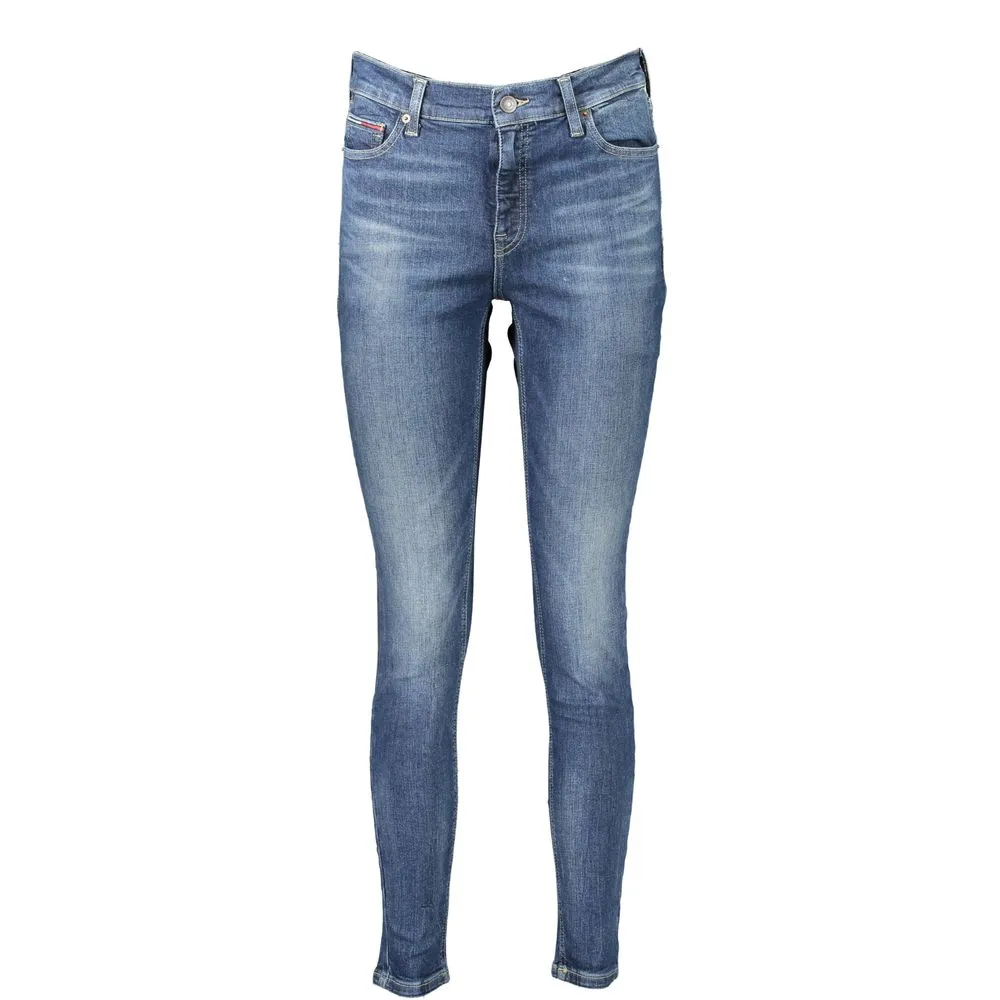 Tommy Hilfiger Women's Blue Cotton Jeans & Pant