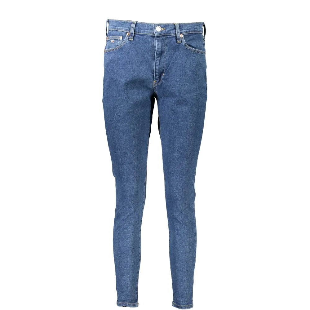 Tommy Hilfiger Women's Blue Cotton Jeans & Pant