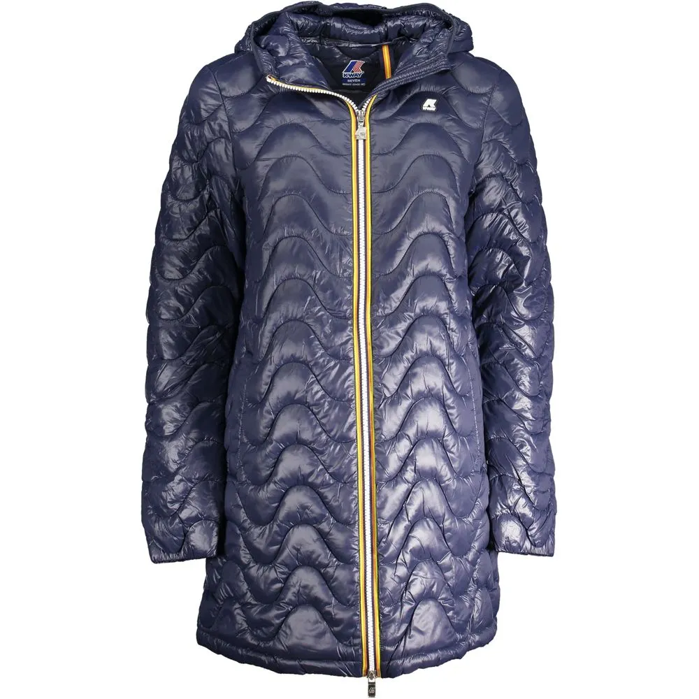 K-WAY Women's Blue Polyamide Jackets & Coat