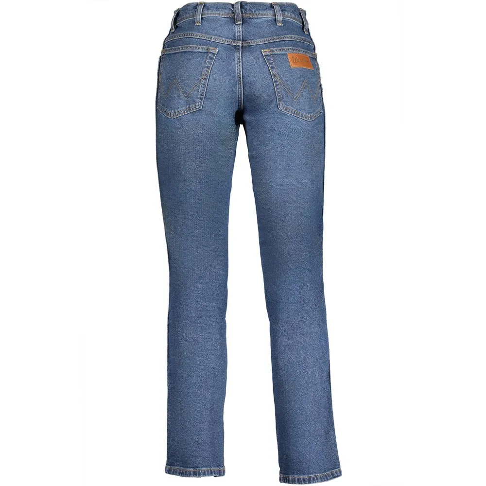 Wrangler Men's Blue Cotton Jeans & Pant