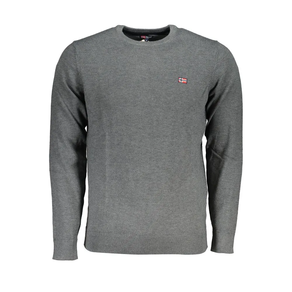 Norway 1963 Men's Gray Fabric Sweater