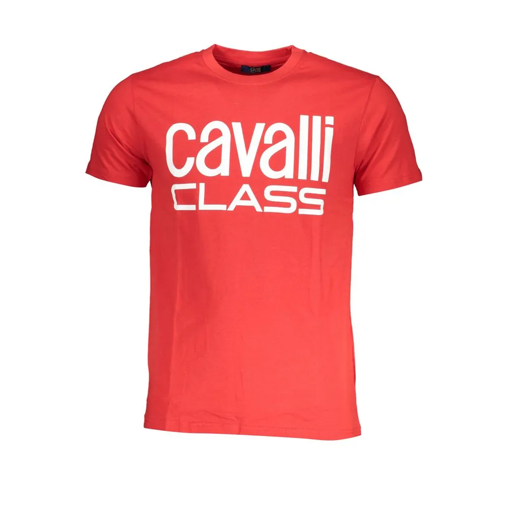 Cavalli Class Men's Red Cotton T-Shirt