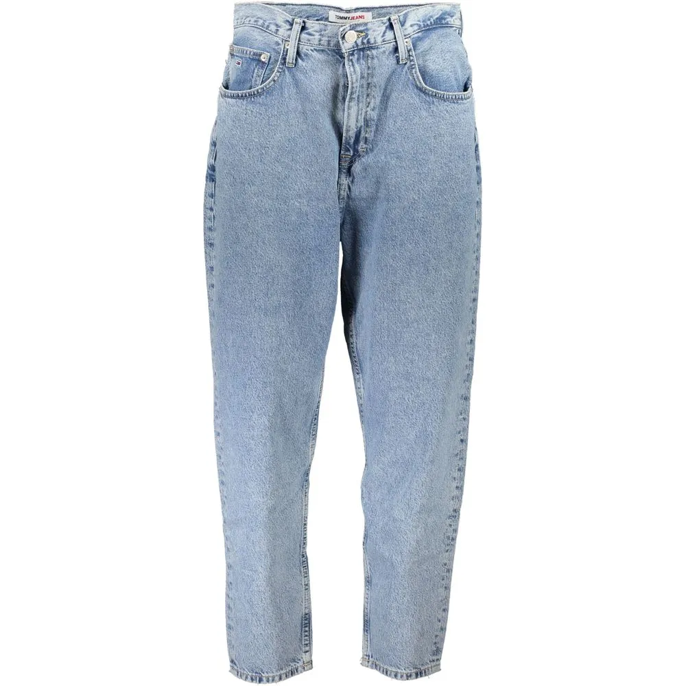 Tommy Hilfiger Women's Light Blue Cotton Jeans & Pant
