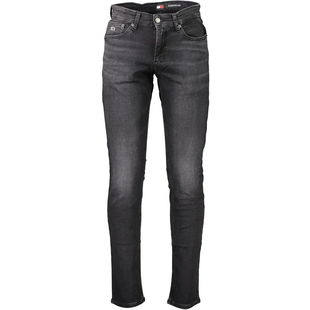 Tommy Hilfiger Men's Black Cotton Jeans & Pant