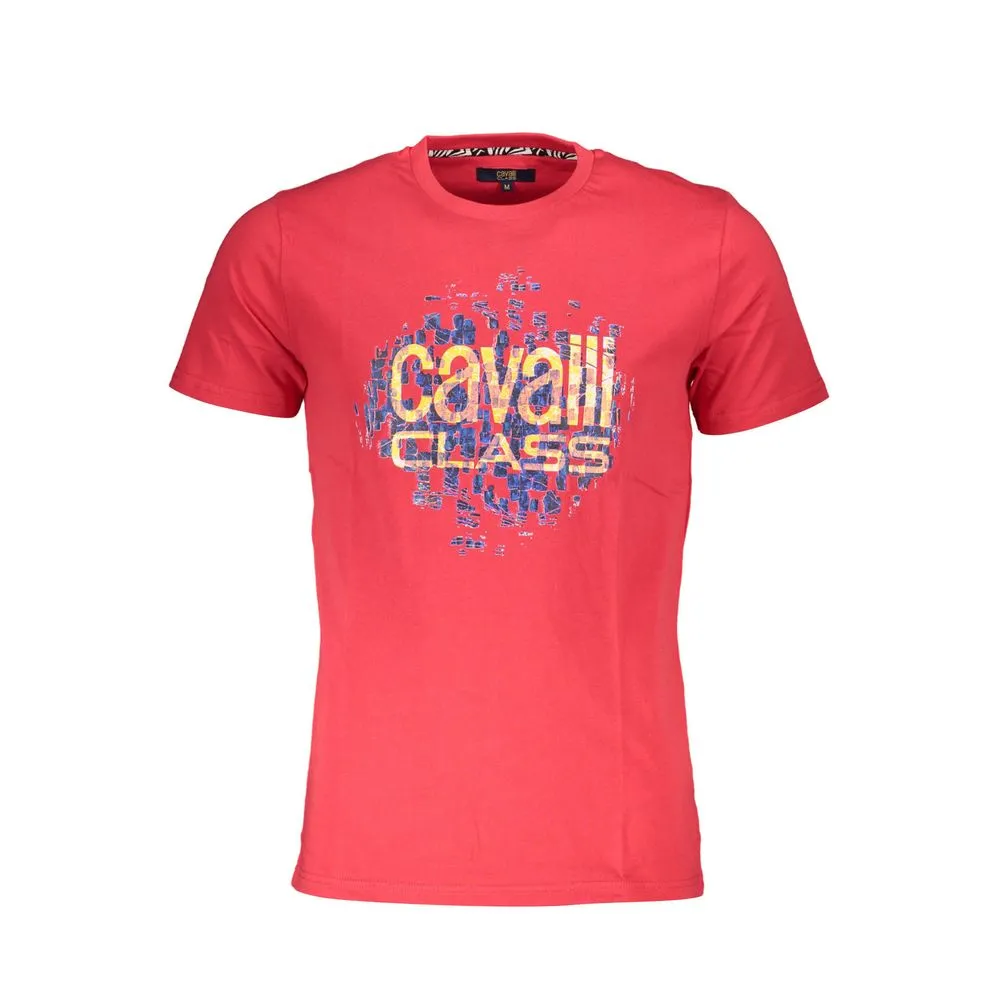 Cavalli Class Men's Red Cotton T-Shirt