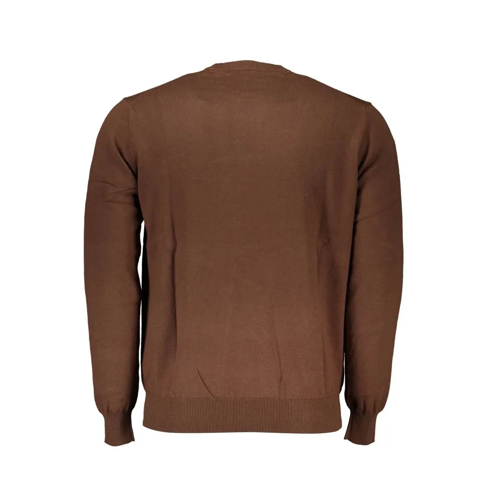 Harmont & Blaine Men's Elegant Crew Neck Embroidered Sweater