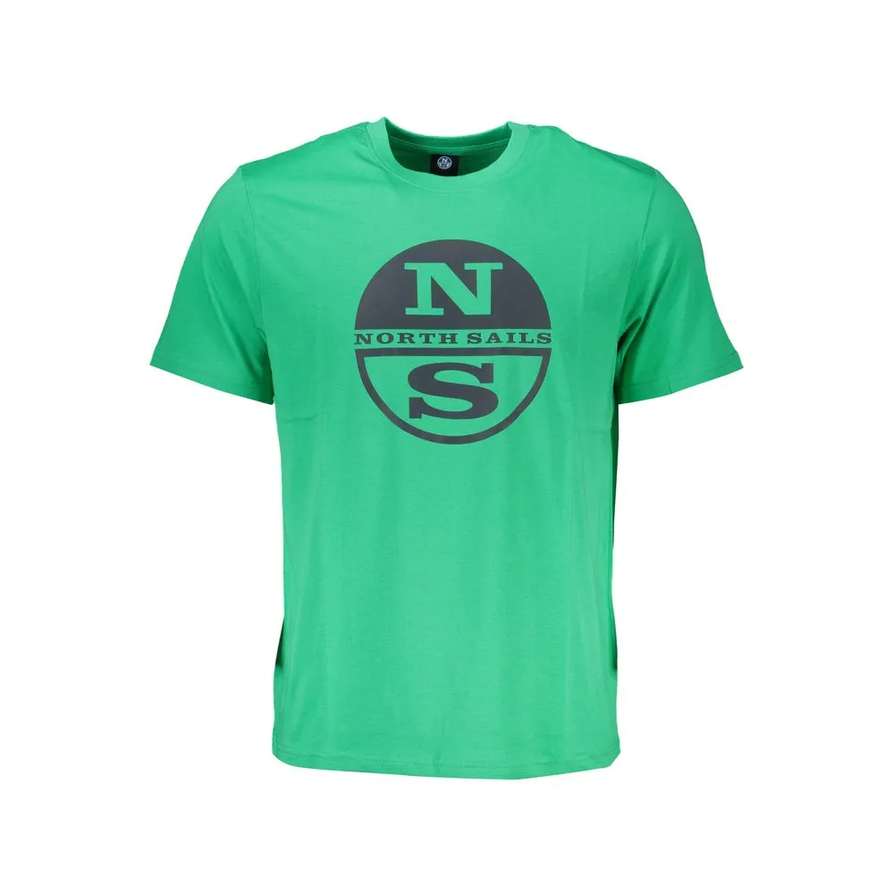 North Sails Men's Green Cotton T-Shirt