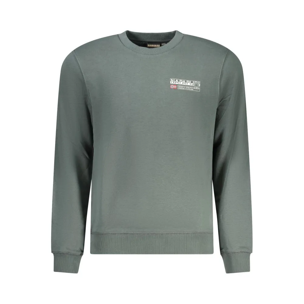 Napapijri Men's Green Cotton Sweater