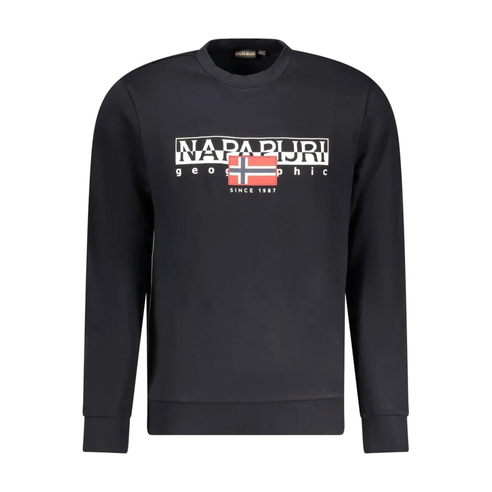 Napapijri Men's Black Cotton Sweater