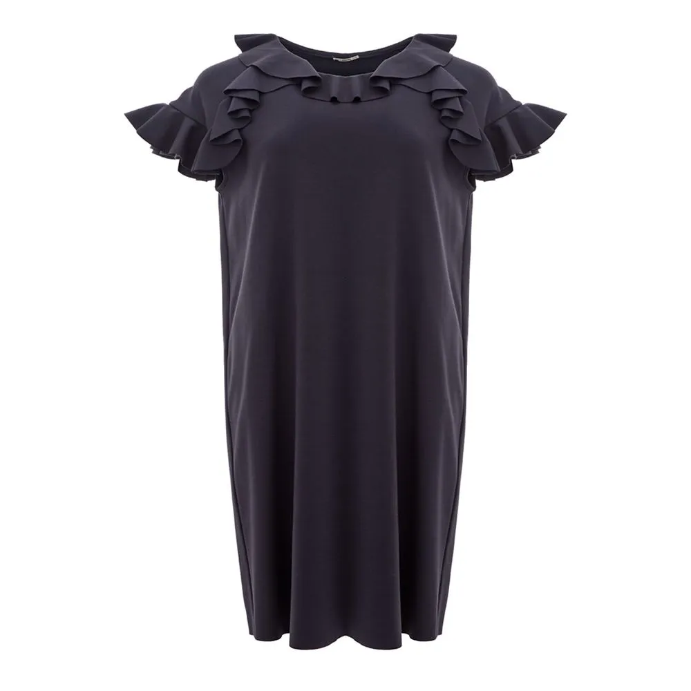 Lardini Women's Elegant Black Viscose Dress