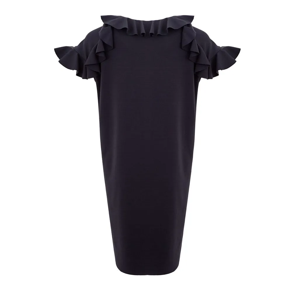 Lardini Women's Elegant Black Viscose Dress
