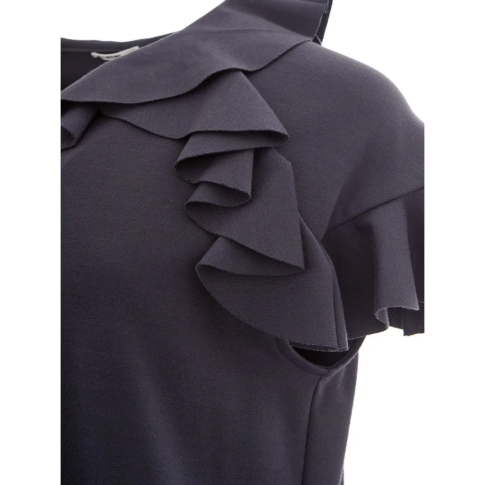 Lardini Women's Elegant Black Viscose Dress