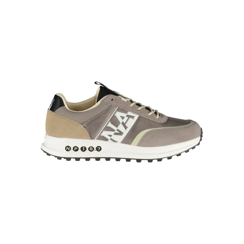 Napapijri Men's Sleek Laced Sports Sneakers with Contrast Accents