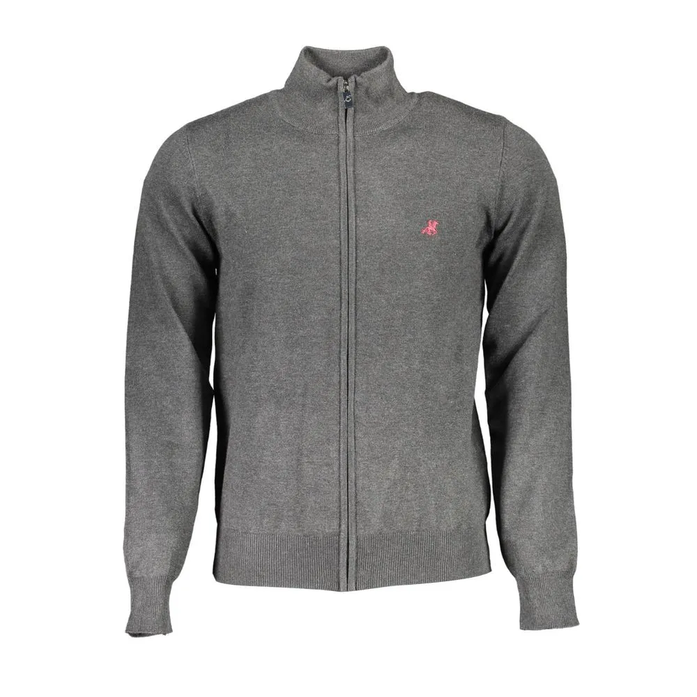 U.S. Grand Polo Gray Viscose Men Sweater
