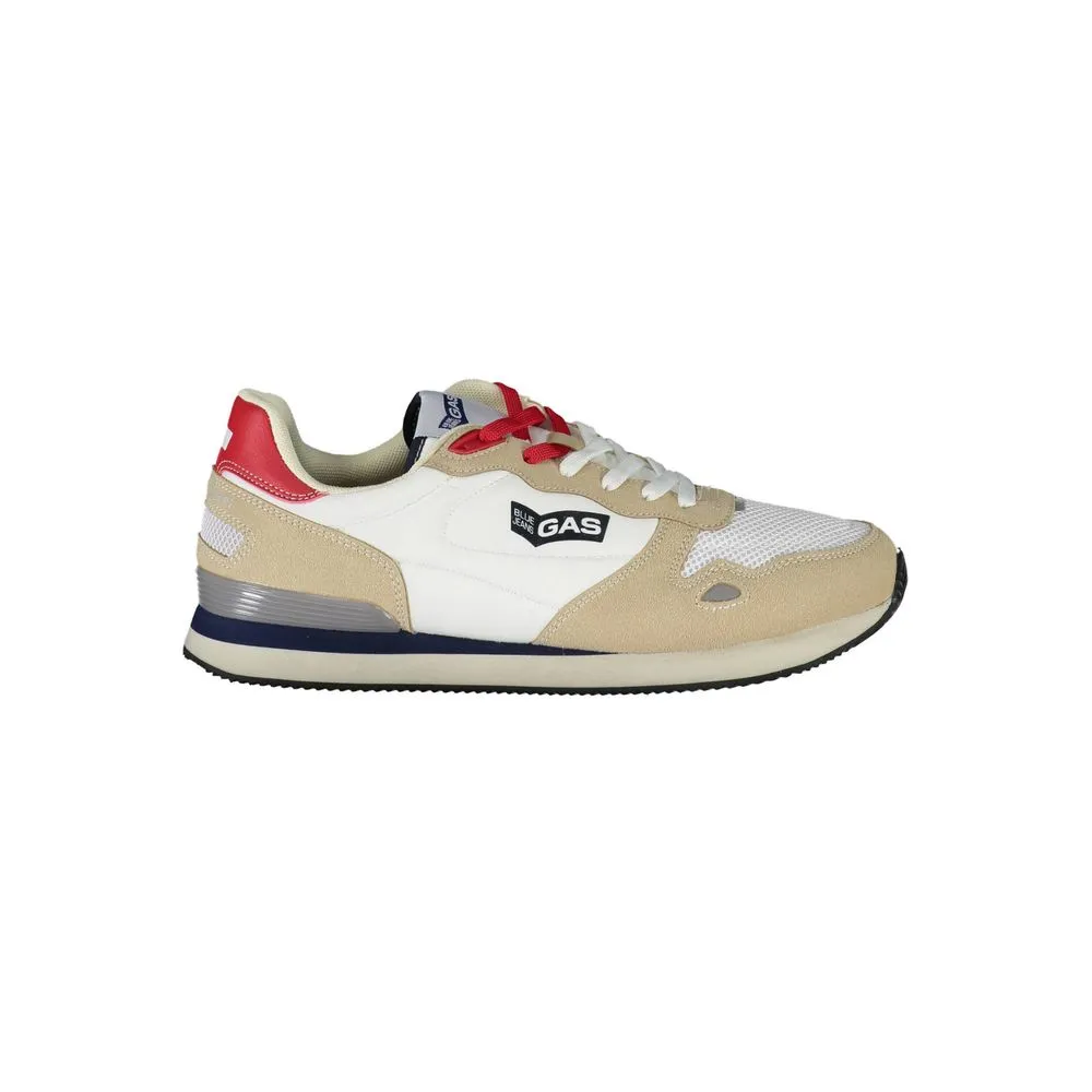 Gas Men's White Polyester Sneaker