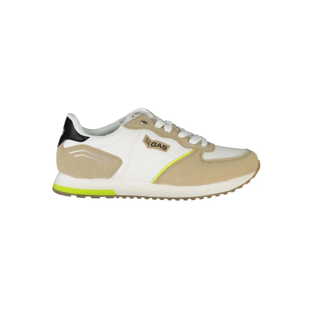 Gas Men's White Polyester Sneaker