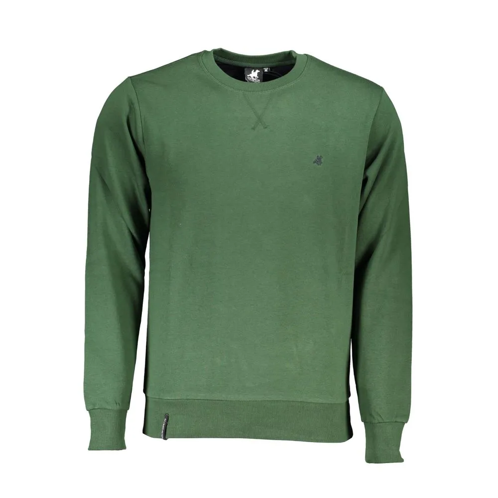U.S. Grand Polo Men's Green Cotton Sweater