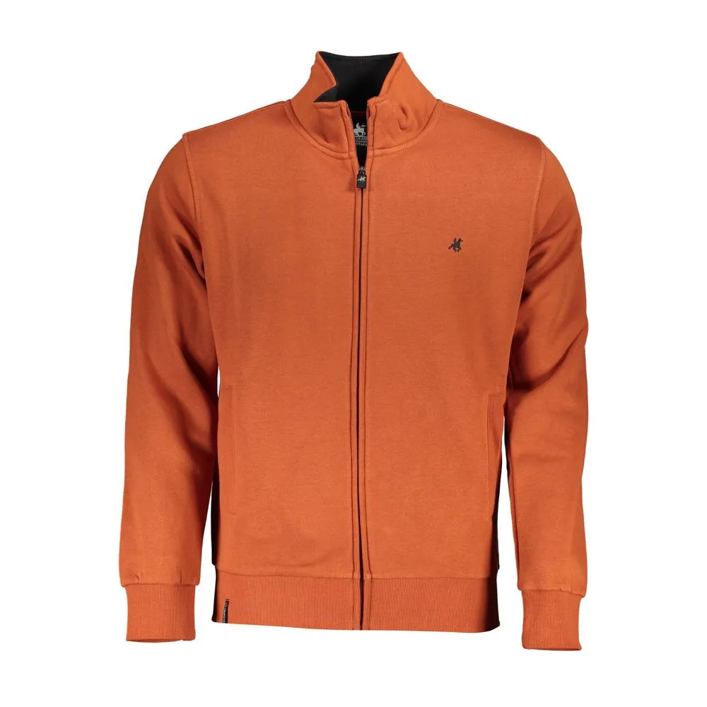 U.S. Grand Polo Men's Bronze Grand Polo Long Sleeve Zip Sweatshirt