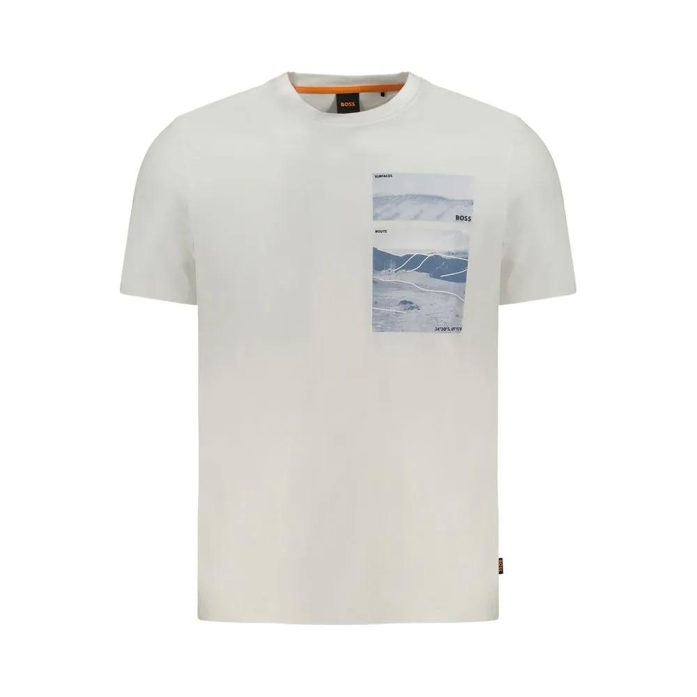 Hugo Boss Men's White Cotton T-Shirt