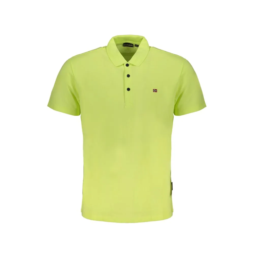 Napapijri Men's Yellow Cotton T-Shirt
