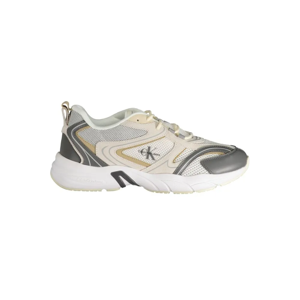 Calvin Klein Men's Beige Polyester Sneaker