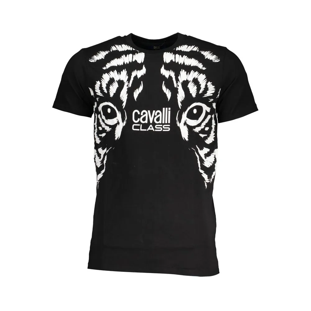 Cavalli Class Men's Black Cotton T-Shirt