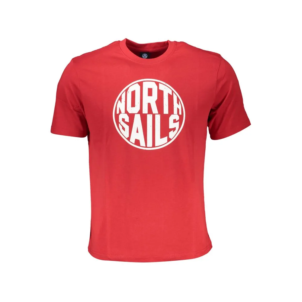 North Sails Men's Red Cotton T-Shirt