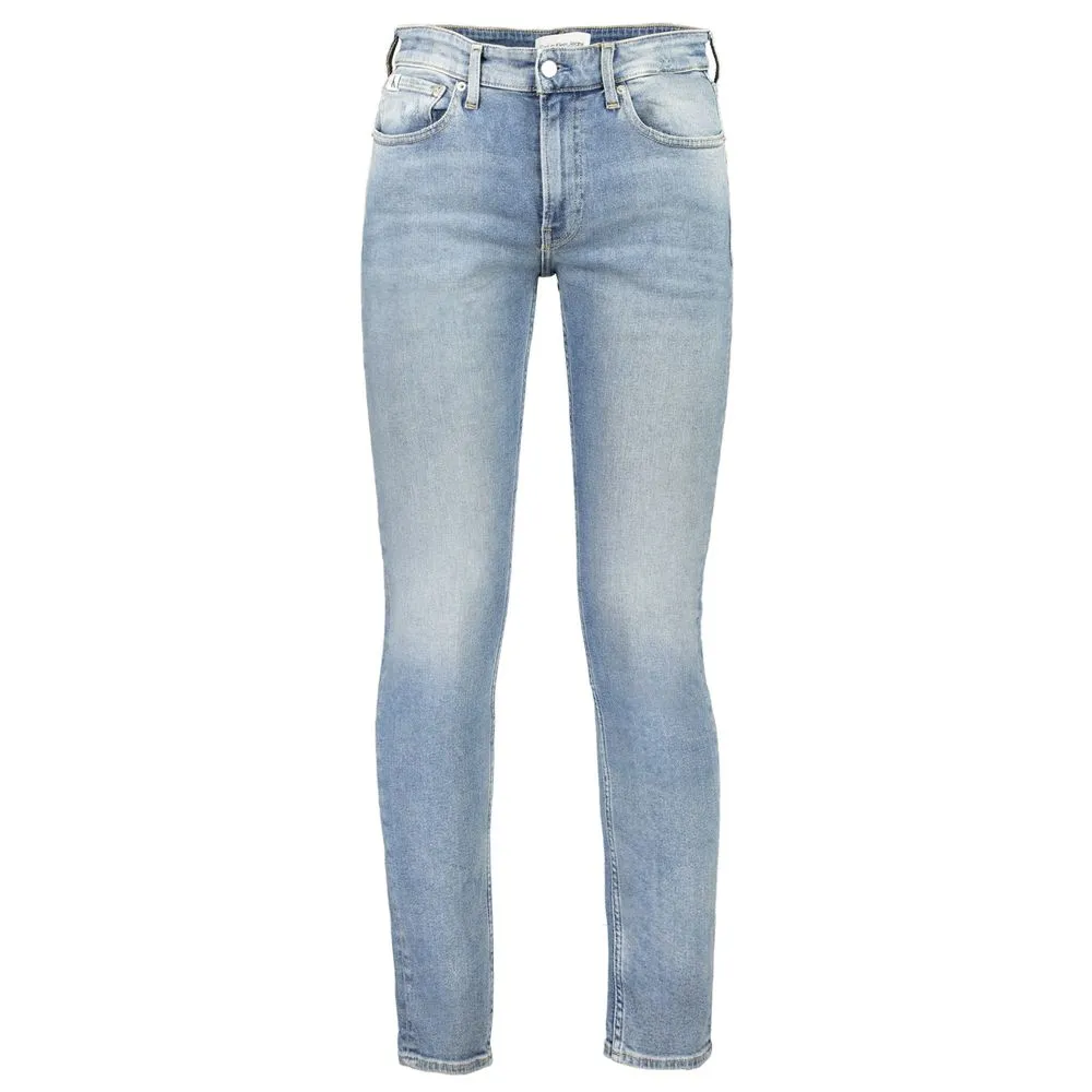 Calvin Klein Men's Blue Cotton Jeans & Pant