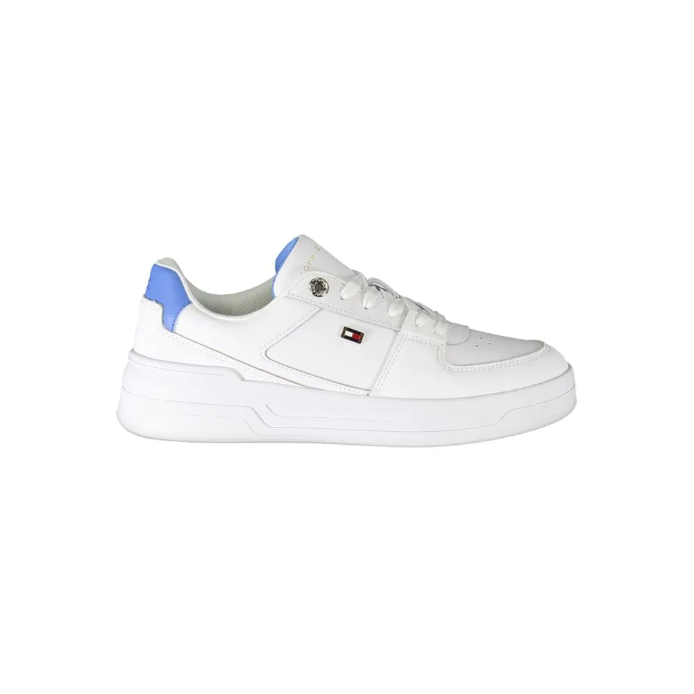 Tommy Hilfiger Women's White Polyester Sneaker