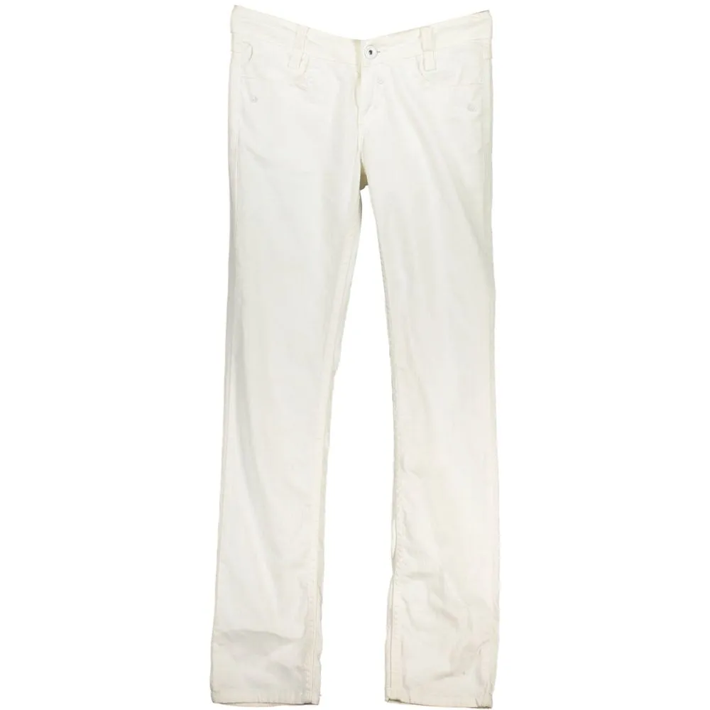 White Cotton Jeans & Pant