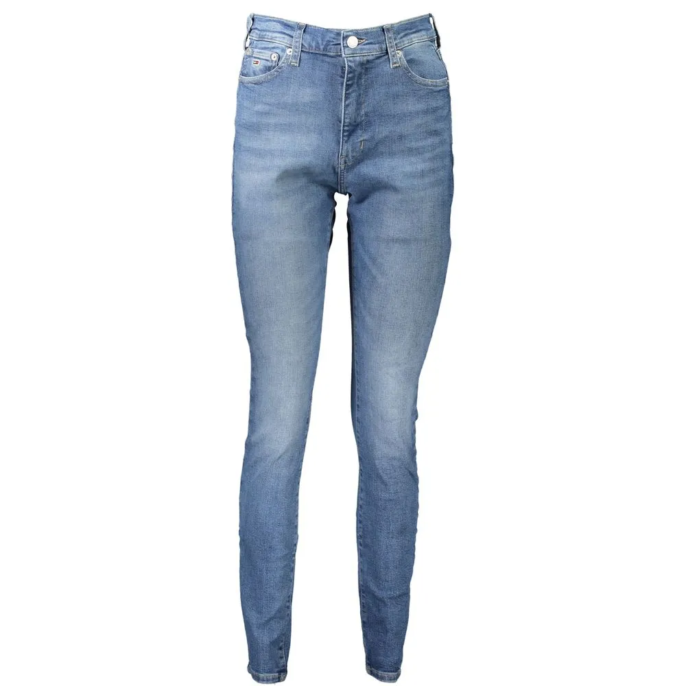 Tommy Hilfiger Women's Blue Cotton Jeans & Pant