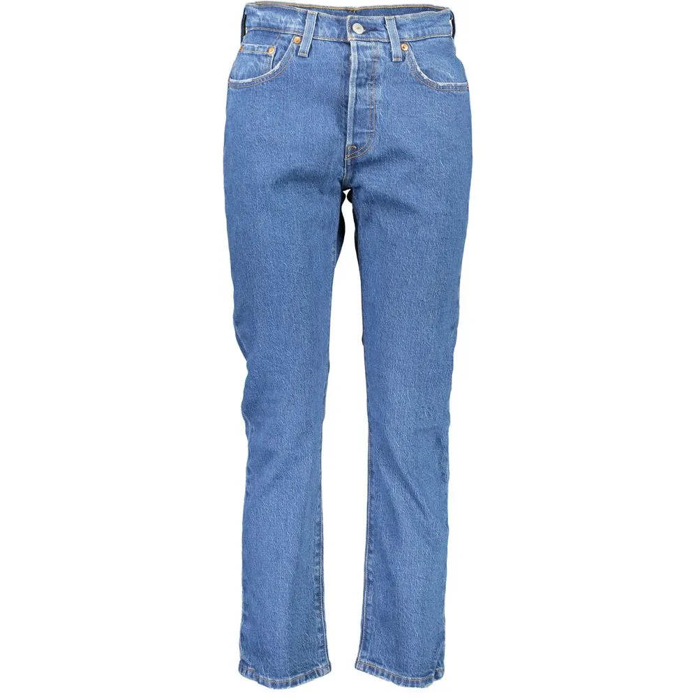 Levi's Women's Blue Cotton Jeans & Pant