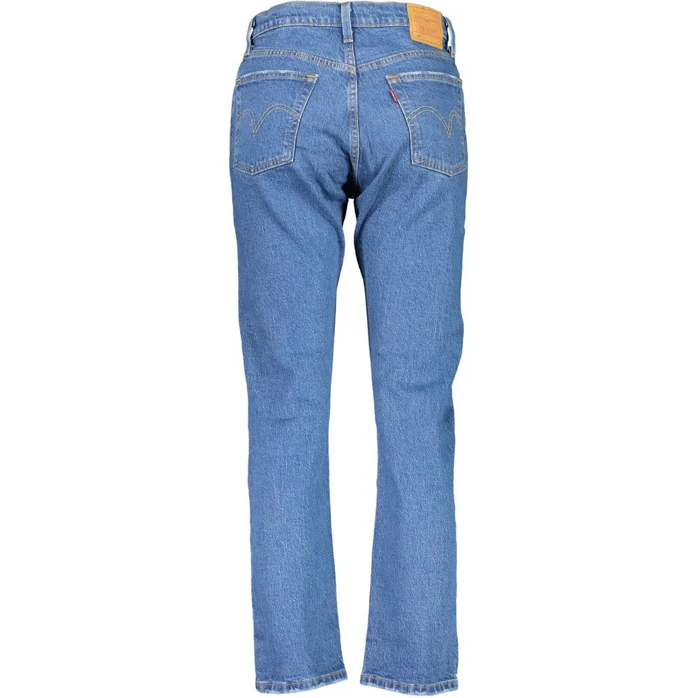 Levi's Women's Blue Cotton Jeans & Pant