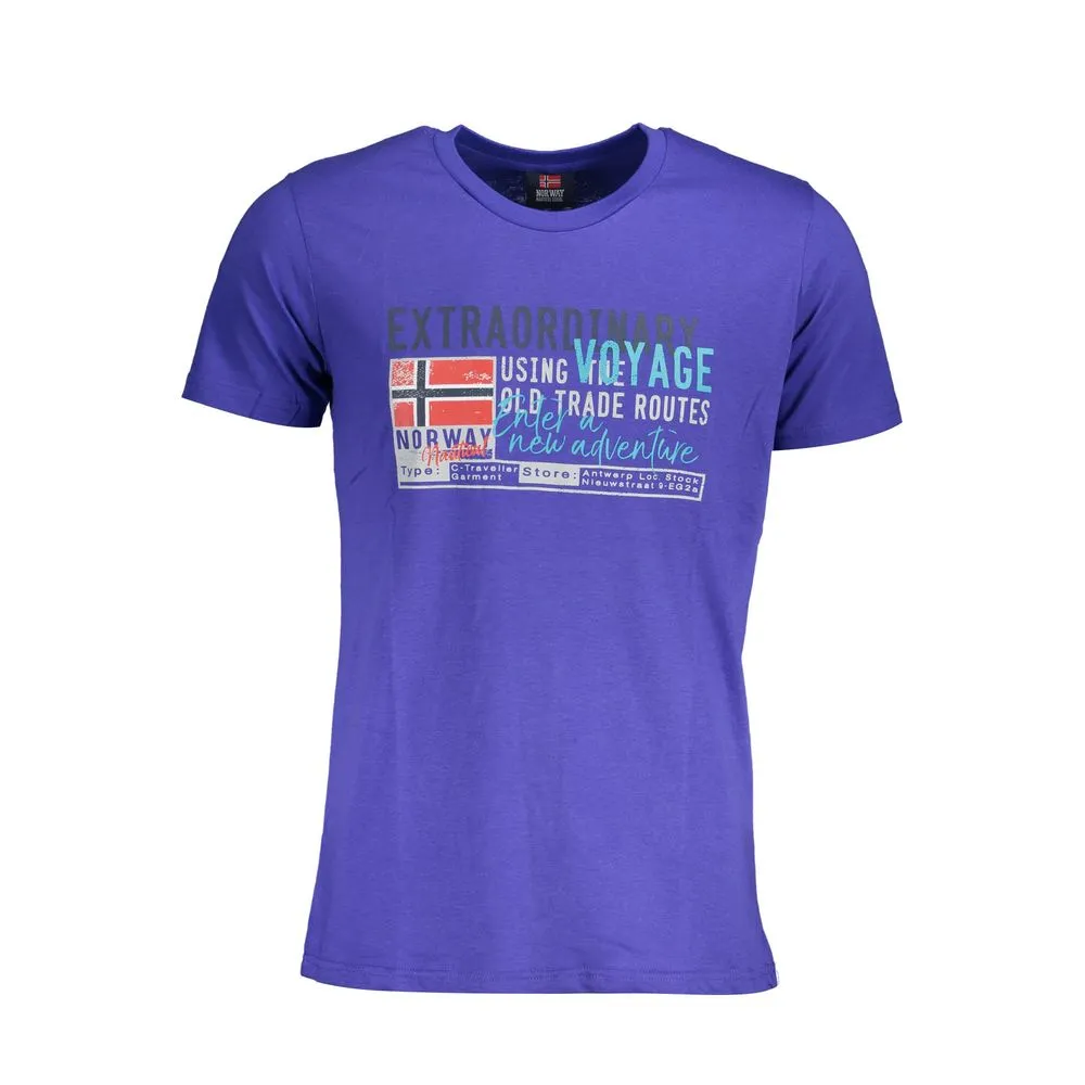 Norway 1963 Men's Blue Cotton T-Shirt