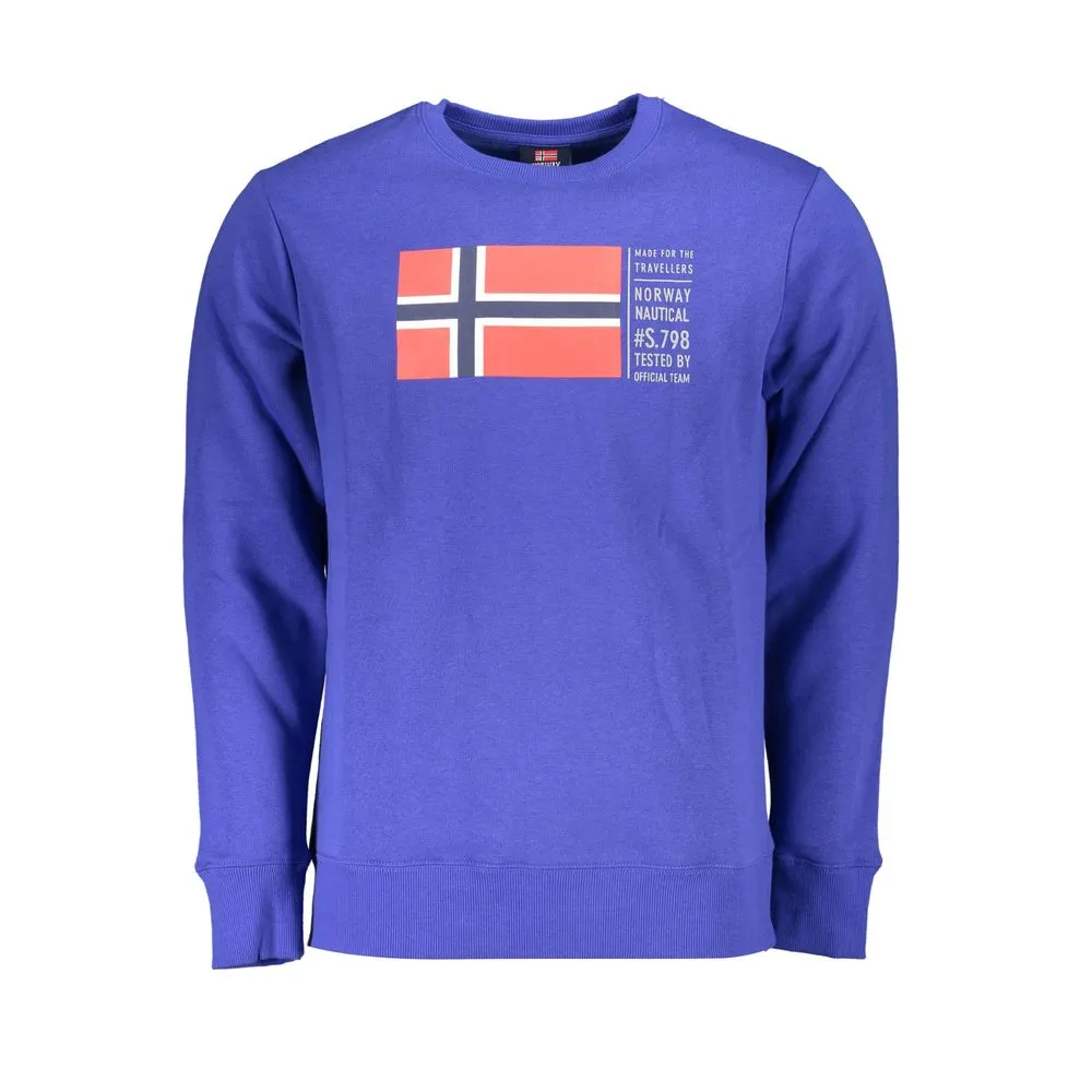 Norway 1963 Men's Blue Cotton Sweater