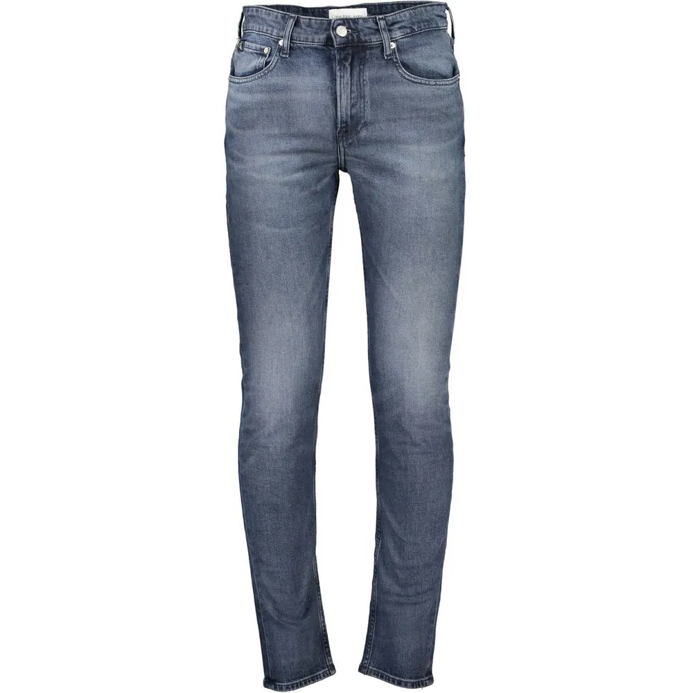 Calvin Klein Men's Blue Cotton Jeans & Pant