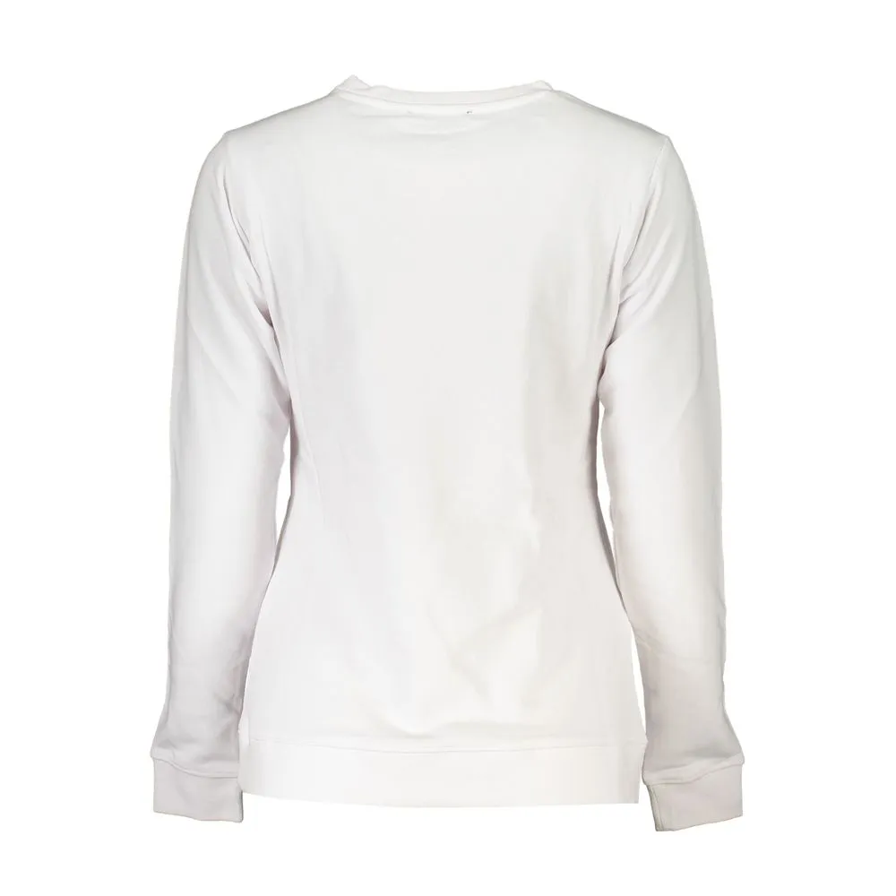 Cavalli Class Women's White Cotton Sweater