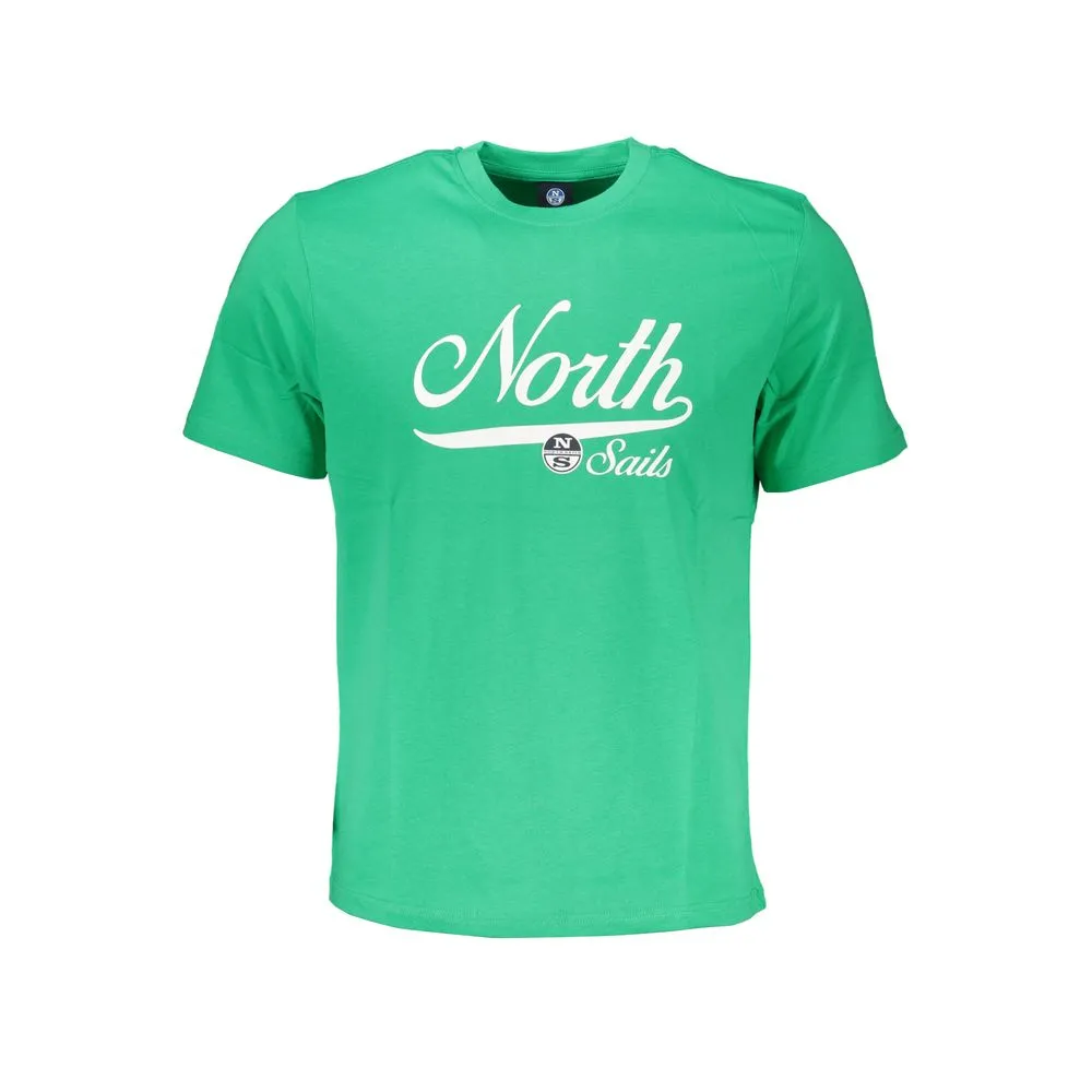 North Sails Men's Green Cotton T-Shirt