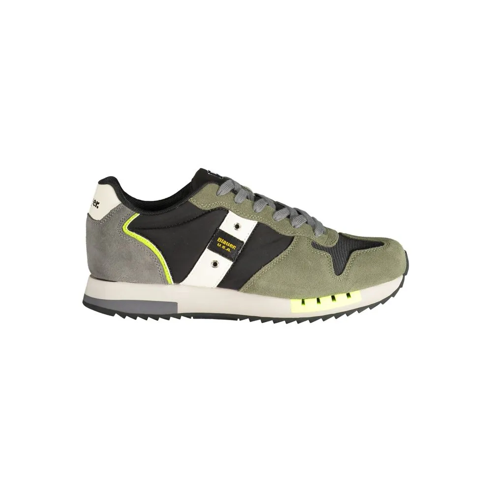 Blauer Men's Green Polyester Sneaker