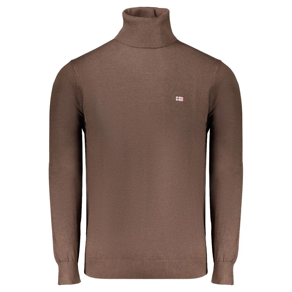 Norway 1963 Men's Brown Polyester Sweater