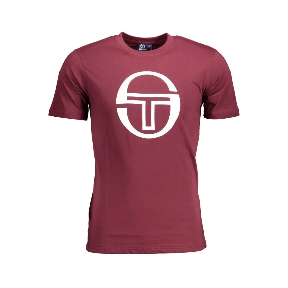 Sergio Tacchini Men's Purple Cotton T-Shirt
