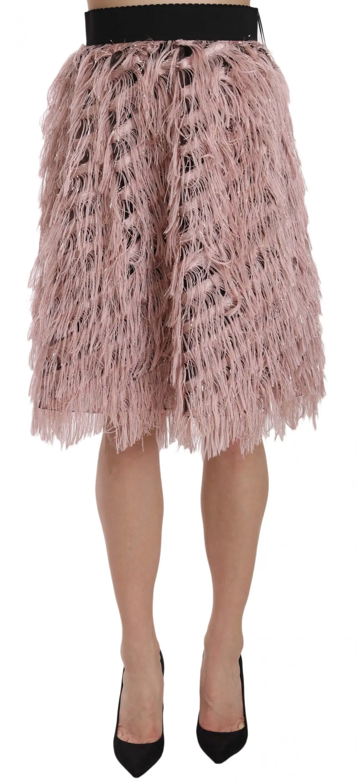 Dolce & Gabbana Women's Wide Elastic Waist High Fashion Skirt