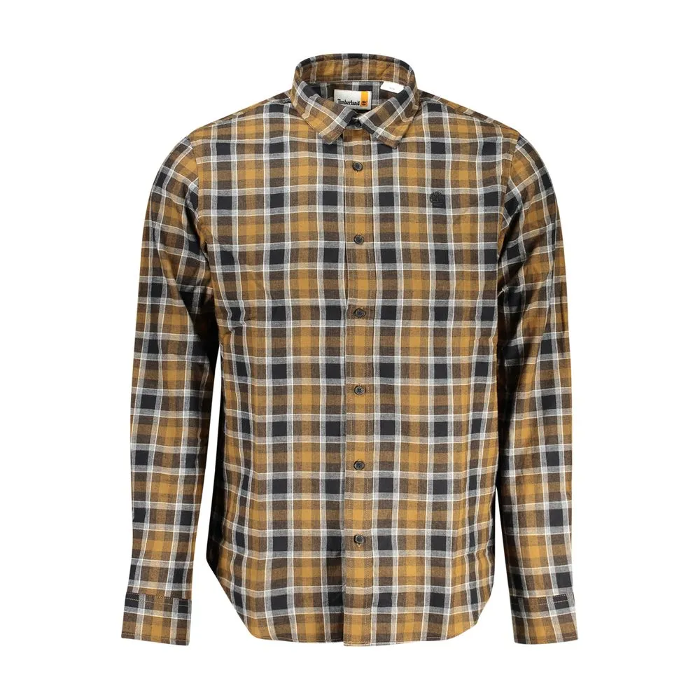 Timberland Men's Brown Cotton Shirt